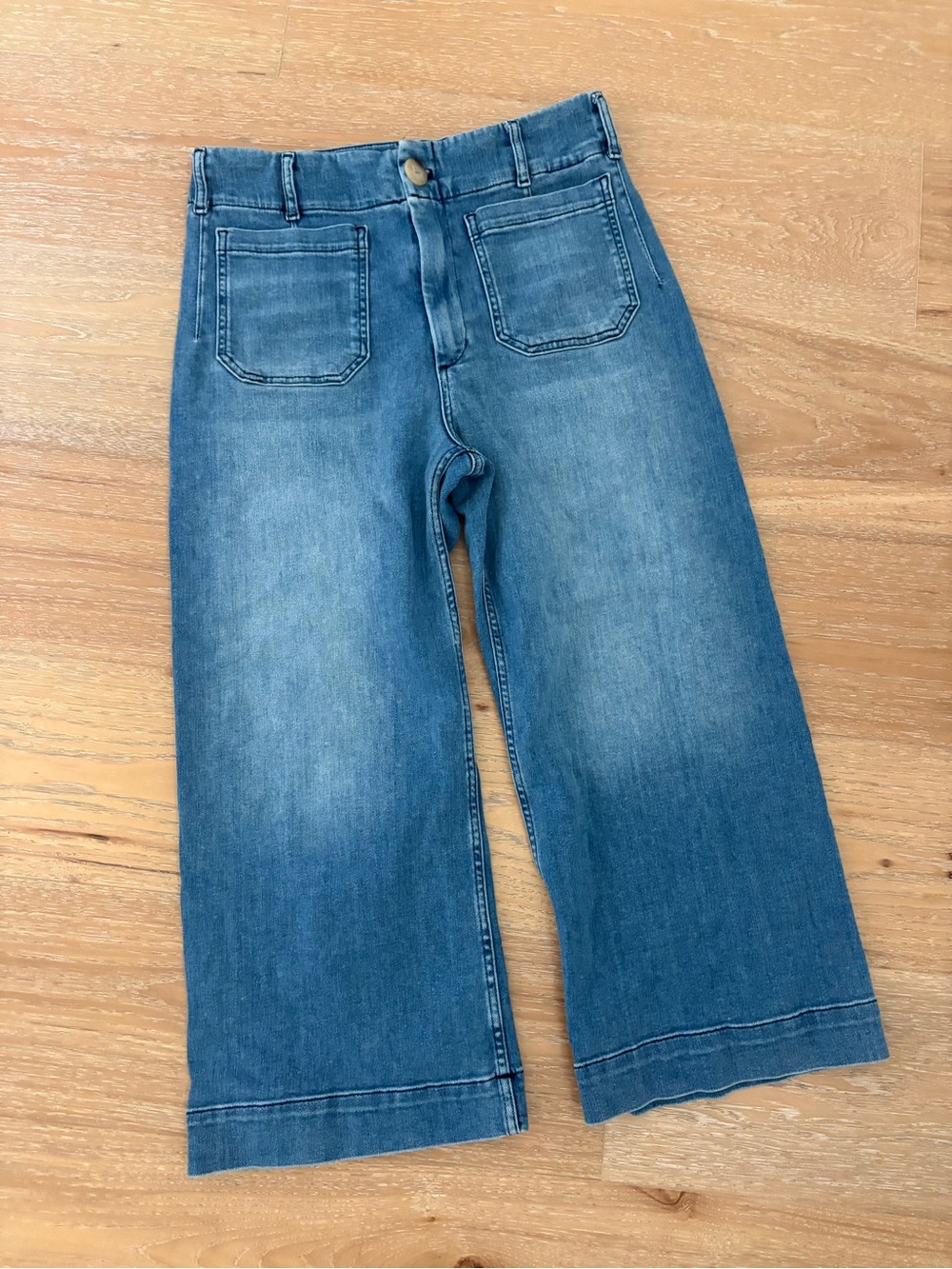 Anthropologie Maeve The Colette Wide Leg Cropped Jeans 30P